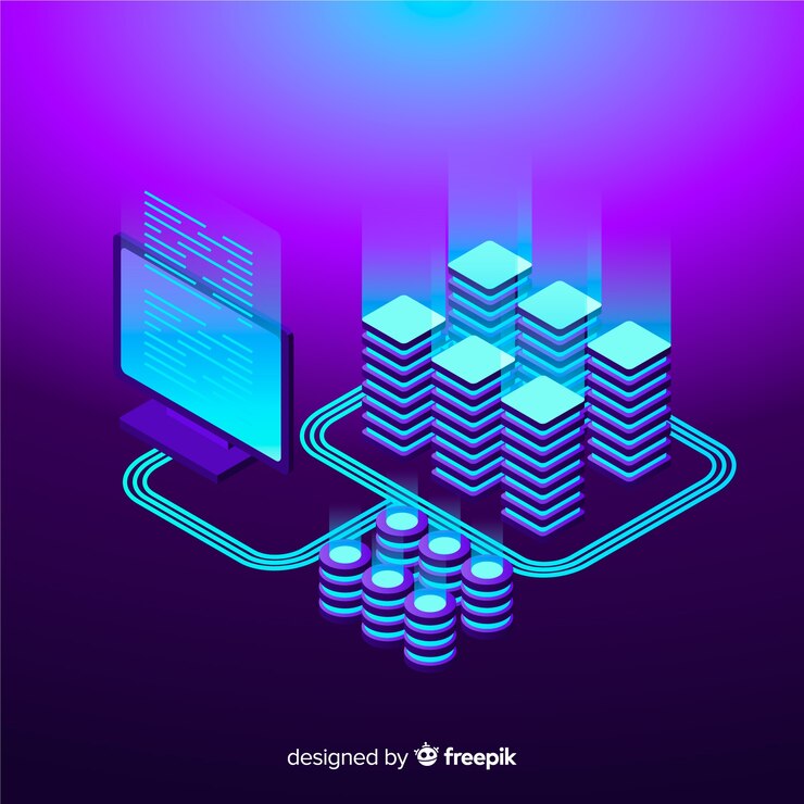 isometric data visualization concept background 23 2148106144