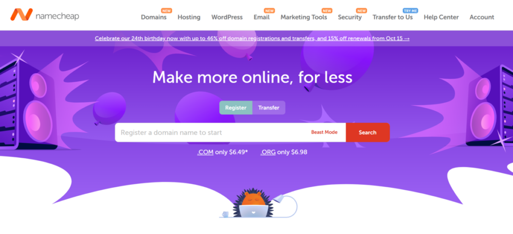 نيم شيب Namecheap