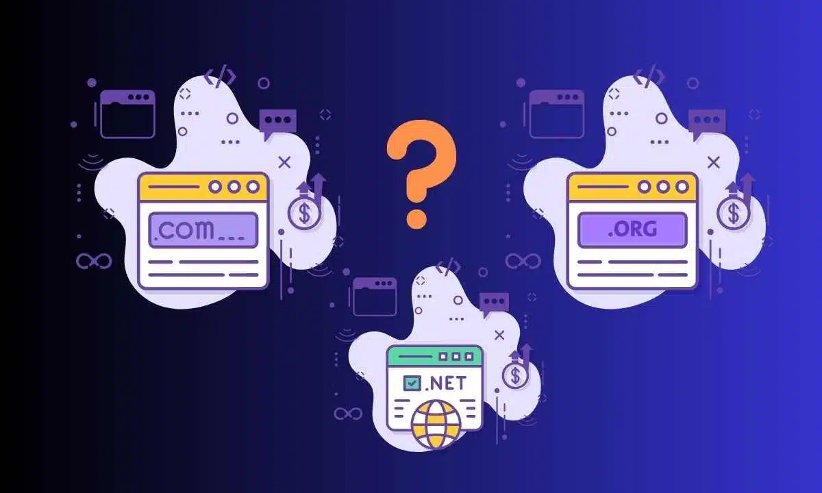 اختيار نطاق الويب والفرق بين .com و .net و .org